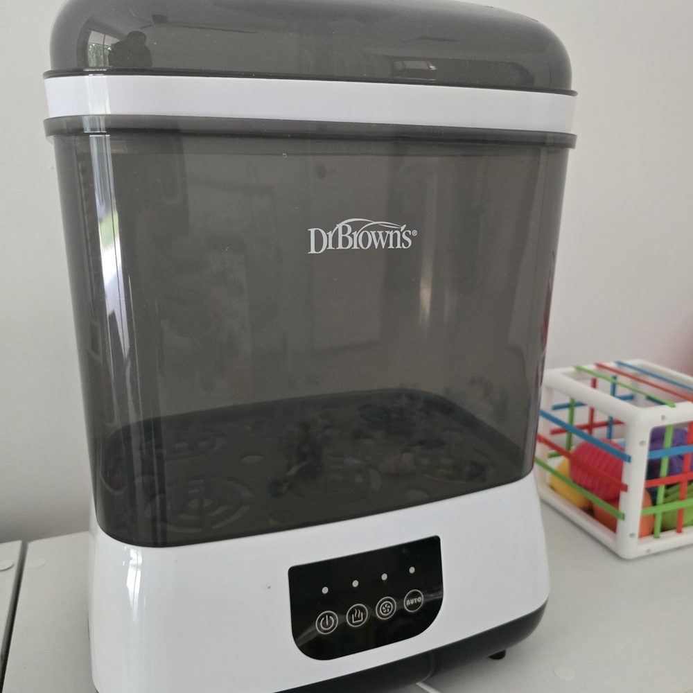 Dr. Brown's Black and White Baby Bottle Sterilizer and dryer